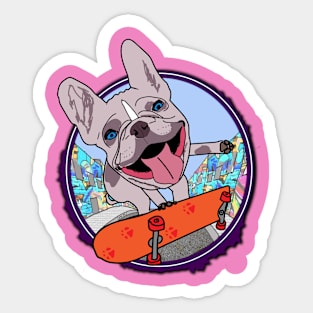 extreme French Bulldog Sticker